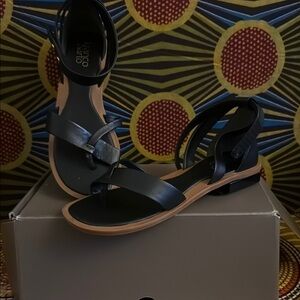 Franco Sarto Black Sandals Sleek Design Comfortable Fit